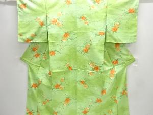 未使用品　花模様小紋着物